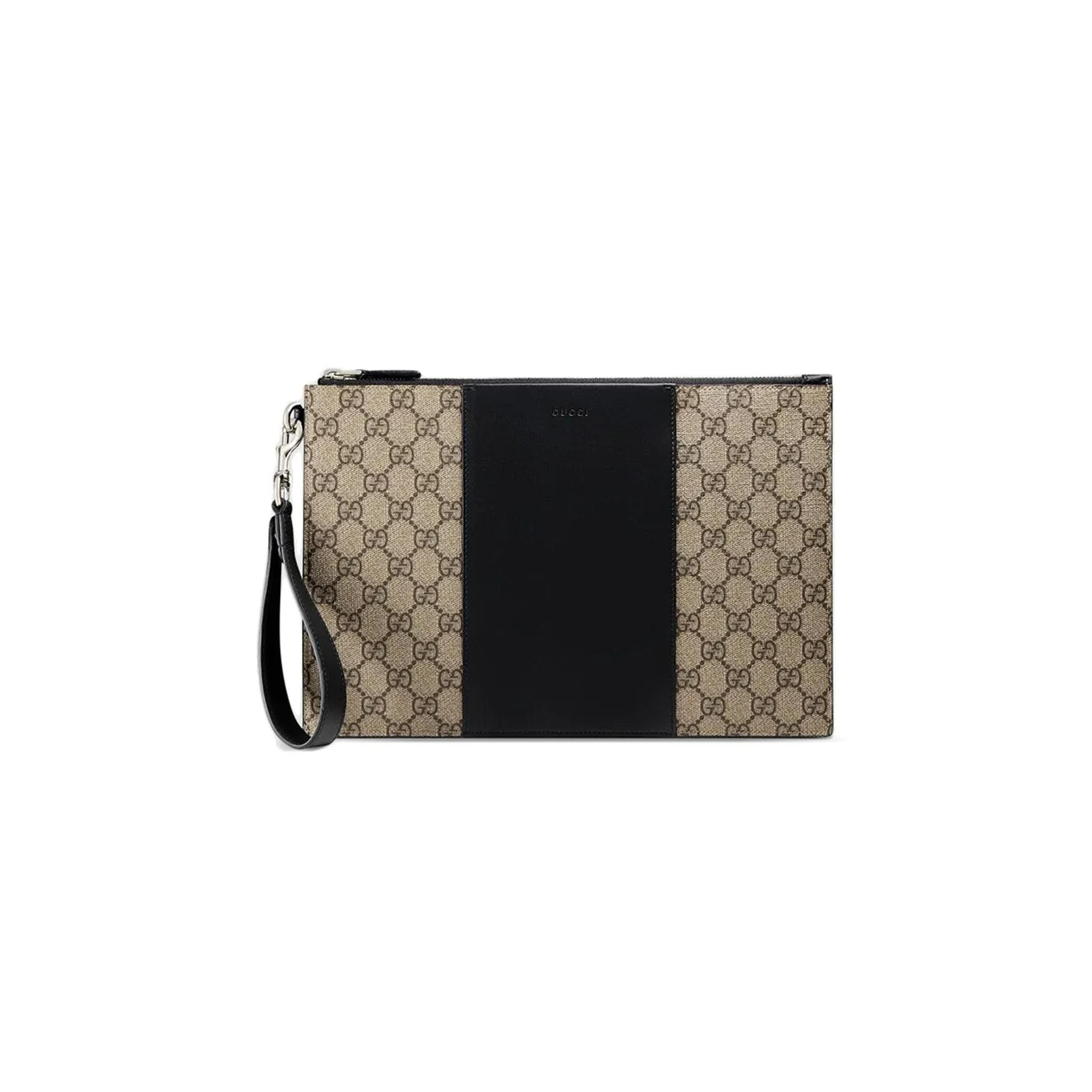 GUCCI GG SUPREME WEB POUCH 495017 (30.5*21*1.5cm)